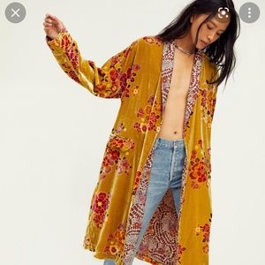 Free People Velvet Wild Nights Duster - Teen Spirit